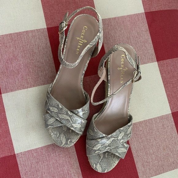Cole Haan Snake Skin Wedges - Picture 3 of 5